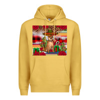 Antique Gold Chihuahua Christmas Premium Hoodie - JahusDesignShop