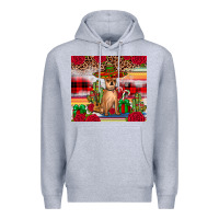 Heather Grey Chihuahua Christmas Premium Hoodie - JahusDesignShop