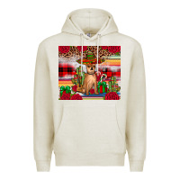 Oatmeal Heather Chihuahua Christmas Premium Hoodie - JahusDesignShop