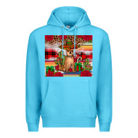 Ocean Blue Chihuahua Christmas Premium Hoodie - JahusDesignShop