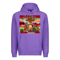 Purple Chihuahua Christmas Premium Hoodie - JahusDesignShop