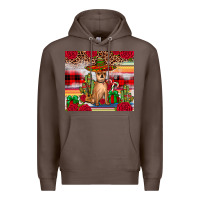 Coffee Chihuahua Christmas Premium Hoodie - JahusDesignShop