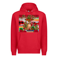 Red Chihuahua Christmas Premium Hoodie - JahusDesignShop