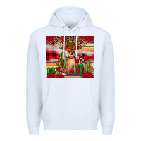 White Chihuahua Christmas Premium Hoodie - JahusDesignShop