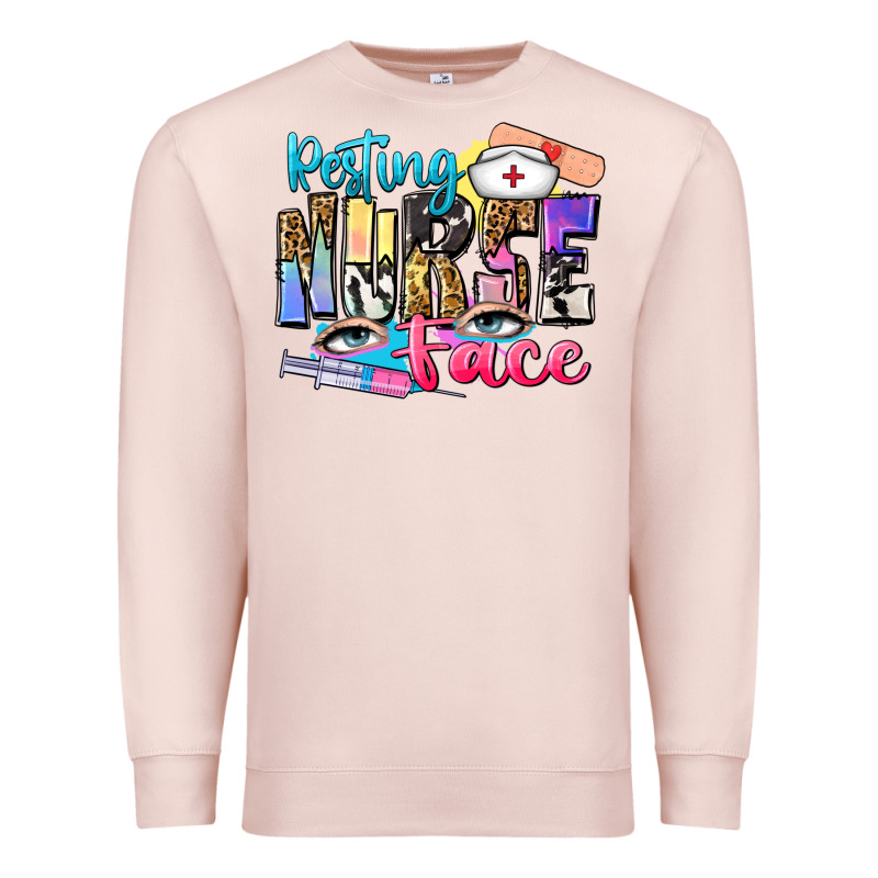Resting Nurse Face Premium Sweatshirt by Zillion Design Studio | Teevron