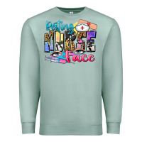 Seafoam resting nurse face Premium Sweatshirt - Zillion Design Studio
