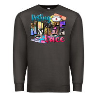 Smoke resting nurse face Premium Sweatshirt - Zillion Design Studio