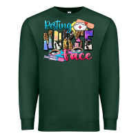 Sports Green resting nurse face Premium Sweatshirt - Zillion Design Studio