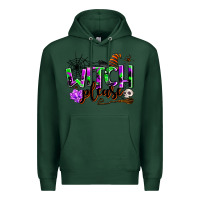 Sports Green witch please Premium Hoodie - AdoDesignShop