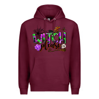 Burgundy witch please Premium Hoodie - AdoDesignShop