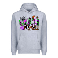 Heather Grey witch please Premium Hoodie - AdoDesignShop