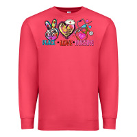 Cardinal peace love nursing Premium Sweatshirt - Zillion Design Studio