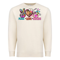 Sandshell peace love nursing Premium Sweatshirt - Zillion Design Studio