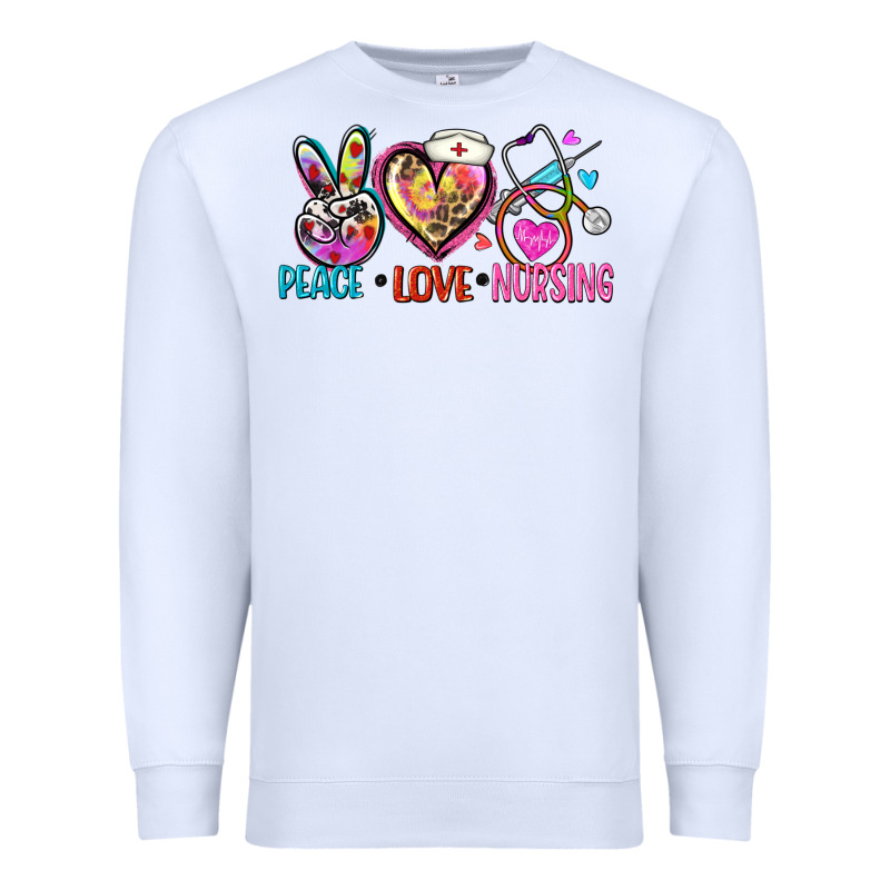 Peace Love Nursing Premium Sweatshirt by Zillion Design Studio | Teevron