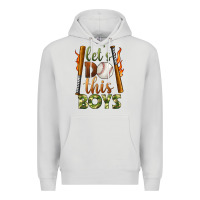 Dove Grey let's do this boys baseball Premium Hoodie - BundleAndBundleShop