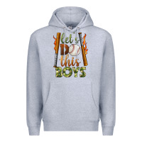 Heather Grey let's do this boys baseball Premium Hoodie - BundleAndBundleShop