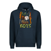 Navy let's do this boys baseball Premium Hoodie - BundleAndBundleShop