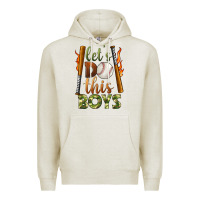 Oatmeal Heather let's do this boys baseball Premium Hoodie - BundleAndBundleShop
