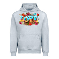 Heather Grey love summer Urban Hoodie - AdoDesignShop