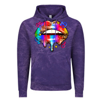 Cloud Purple pride lips Vintage Hoodie - AdoDesignShop