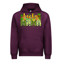 Mauve Wine lucky mama Urban Hoodie - Artiststas