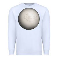 White lacrosse ball Premium Sweatshirt - texasbilliewilder