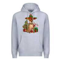 Heather Grey Chihuahua Christmas Premium Hoodie - JahusDesignShop