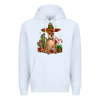 White Chihuahua Christmas Premium Hoodie - JahusDesignShop