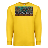 Lemon Rusty Sunflowers with Cowhide and Turquoise Premium Sweatshirt - RanaPortraitStore