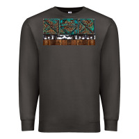 Smoke Rusty Sunflowers with Cowhide and Turquoise Premium Sweatshirt - RanaPortraitStore