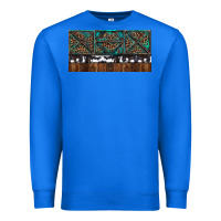 True Royal Rusty Sunflowers with Cowhide and Turquoise Premium Sweatshirt - RanaPortraitStore