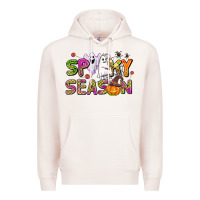 Pale Pink spooky season Premium Hoodie - AdoDesignShop