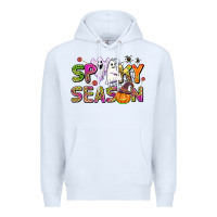 White spooky season Premium Hoodie - AdoDesignShop