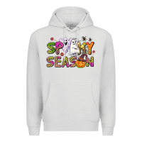 Dove Grey spooky season Premium Hoodie - AdoDesignShop