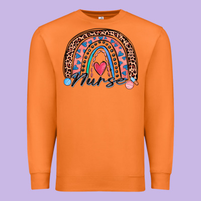 Nurse Rainbow Premium Sweatshirt Designed By Zillion Design Studio