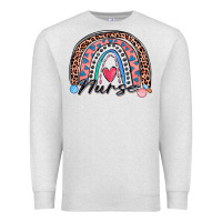 Oatmeal Heather nurse rainbow Premium Sweatshirt - Zillion Design Studio