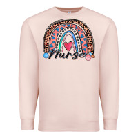 Pale Pink nurse rainbow Premium Sweatshirt - Zillion Design Studio
