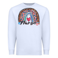 White nurse rainbow Premium Sweatshirt - Zillion Design Studio