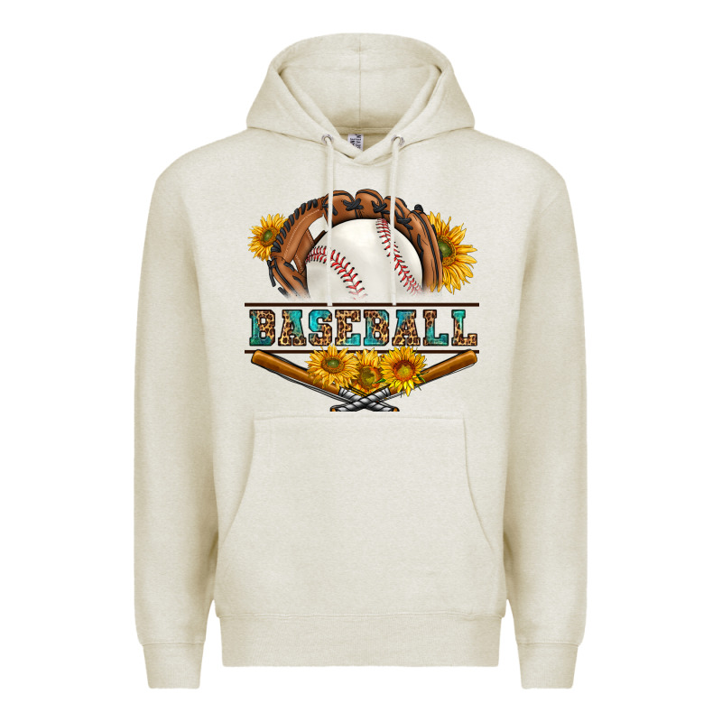 Western Baseball With Sunflower Premium Hoodie by BundleAndBundleShop | Teevron