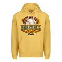 Antique Gold western baseball with sunflower Premium Hoodie - BundleAndBundleShop