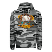 Slate Camo western baseball with sunflower Premium Hoodie - BundleAndBundleShop