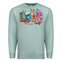 Seafoam love nurse Premium Sweatshirt - Zillion Design Studio