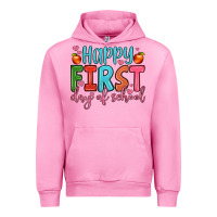 Fuchsia Pink happy first day of school Urban Hoodie - JahusDesignShop