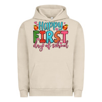 Pigment French Oak happy first day of school Urban Hoodie - JahusDesignShop