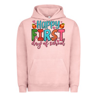 Pigment Salmon happy first day of school Urban Hoodie - JahusDesignShop