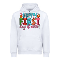 White happy first day of school Urban Hoodie - JahusDesignShop