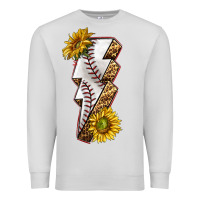 Dove Grey sport baseball  lightning bolt Premium Sweatshirt - texasbilliewilder