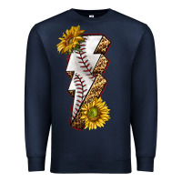 Navy sport baseball  lightning bolt Premium Sweatshirt - texasbilliewilder