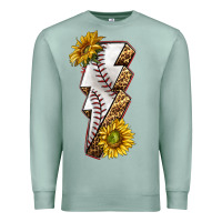 Seafoam sport baseball  lightning bolt Premium Sweatshirt - texasbilliewilder