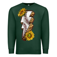 Sports Green sport baseball  lightning bolt Premium Sweatshirt - texasbilliewilder